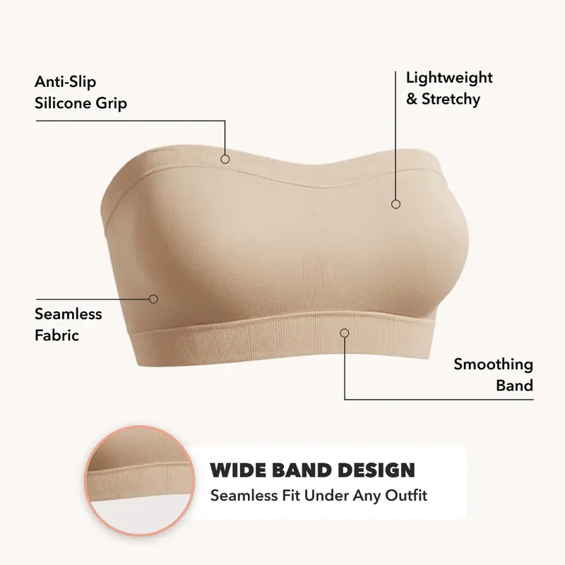👙✨ PROMO -50% ! Soutien-gorge Bandeau Multi-positions – Maintien Ferme, Respirant & Sans Armatures (Toutes les Tailles)