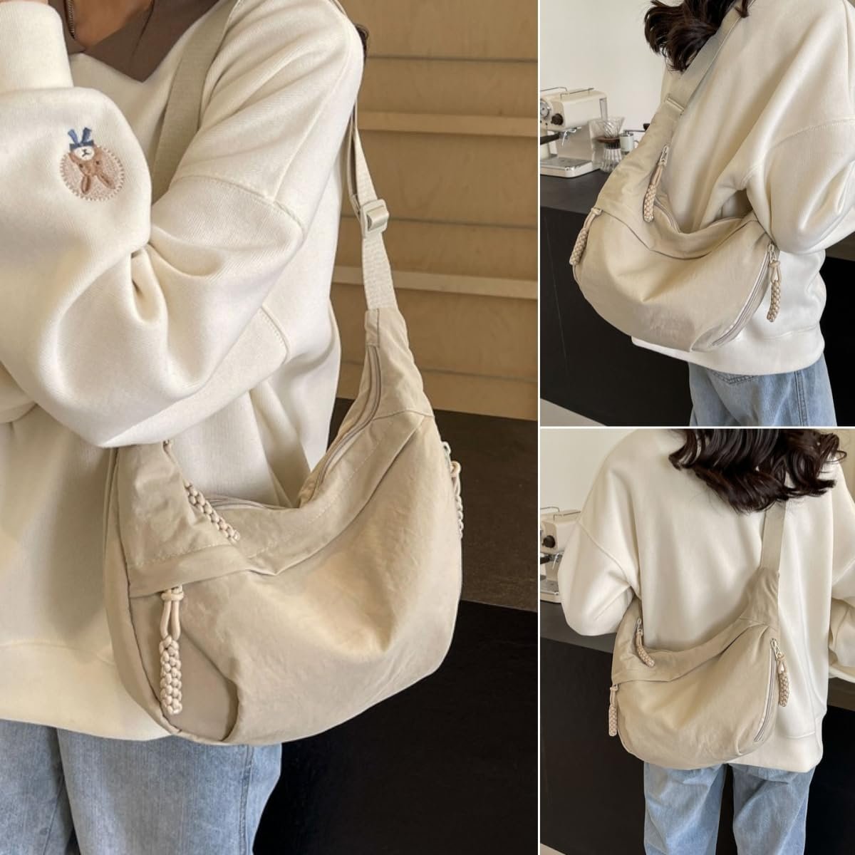 Sac bandoulière en nylon tendance 2025