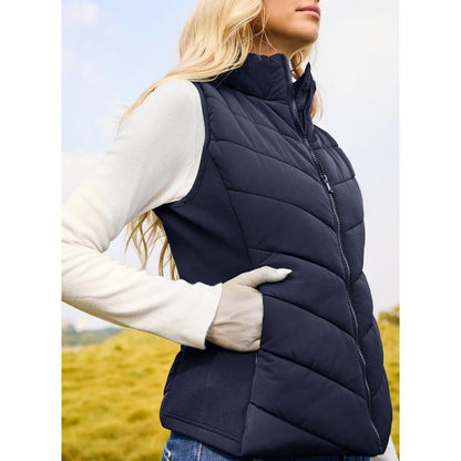 👚 50% DE RÉDUCTION ! ✨ Gilet Matelassé Sans Manches Femme - Léger & Confortable, Parfait pour les Tenues Décontractées ou Élégantes 💫