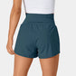 ✨️ 2025 It soldes 49% de réduction🥰 Short de yoga 2-en-1 avec taille haute et poches latérales