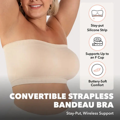 👙✨ PROMO -50% ! Soutien-gorge Bandeau Multi-positions – Maintien Ferme, Respirant & Sans Armatures (Toutes les Tailles)