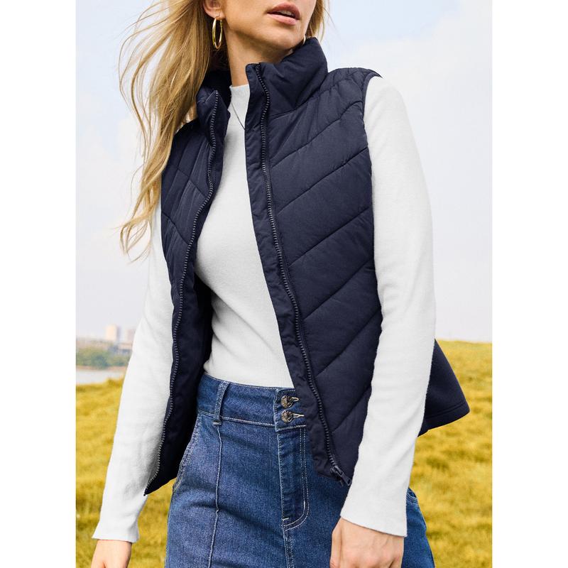 👚 50% DE RÉDUCTION ! ✨ Gilet Matelassé Sans Manches Femme - Léger & Confortable, Parfait pour les Tenues Décontractées ou Élégantes 💫