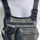 Sac de poitrine tactique multifonctionnel à fermeture éclair réglable