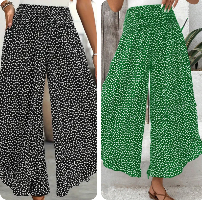 🔥 50 % de réduction aujourd'hui ! Pantalon ample à taille haute pour femme – Amincissant, confortable et chic