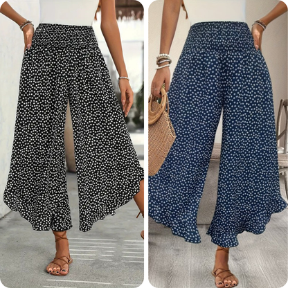 🔥 50 % de réduction aujourd'hui ! Pantalon ample à taille haute pour femme – Amincissant, confortable et chic
