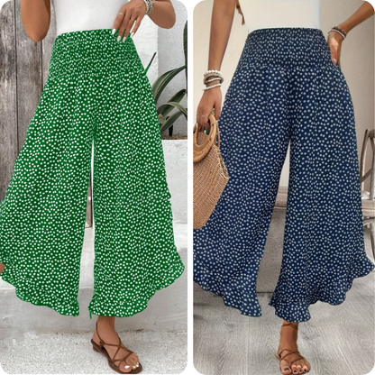🔥 50 % de réduction aujourd'hui ! Pantalon ample à taille haute pour femme – Amincissant, confortable et chic
