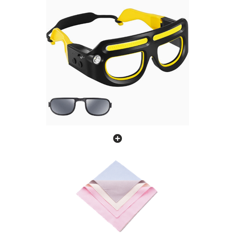 📢📢50 % DE RÉDUCTION !!✨Lampe frontale LED rechargeable pour lunettes