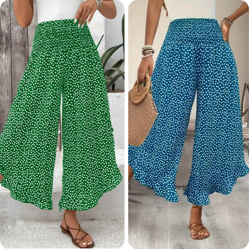 🔥 50 % de réduction aujourd'hui ! Pantalon ample à taille haute pour femme – Amincissant, confortable et chic