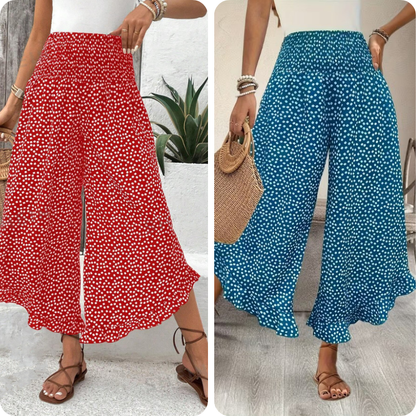 🔥 50 % de réduction aujourd'hui ! Pantalon ample à taille haute pour femme – Amincissant, confortable et chic