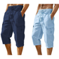 ⏰ -50% – Pour une durée limitée !👖Pantalon capri cargo en lin mélangé pour homme🌬️ Léger, respirant et conçu pour le confort