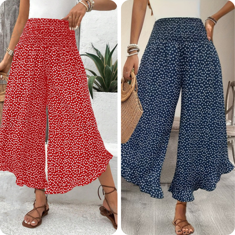 🔥 50 % de réduction aujourd'hui ! Pantalon ample à taille haute pour femme – Amincissant, confortable et chic