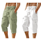 ⏰ -50% – Pour une durée limitée !👖Pantalon capri cargo en lin mélangé pour homme🌬️ Léger, respirant et conçu pour le confort