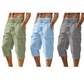 ⏰ -50% – Pour une durée limitée !👖Pantalon capri cargo en lin mélangé pour homme🌬️ Léger, respirant et conçu pour le confort