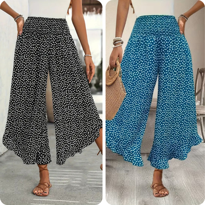 🔥 50 % de réduction aujourd'hui ! Pantalon ample à taille haute pour femme – Amincissant, confortable et chic