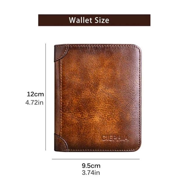 🔥 Nouveauté 2026 🔥 Portefeuille minimaliste en cuir avec protection RFID pour homme – Ultra-fin, véritable cuir de première qualité, design court pour un usage quotidien