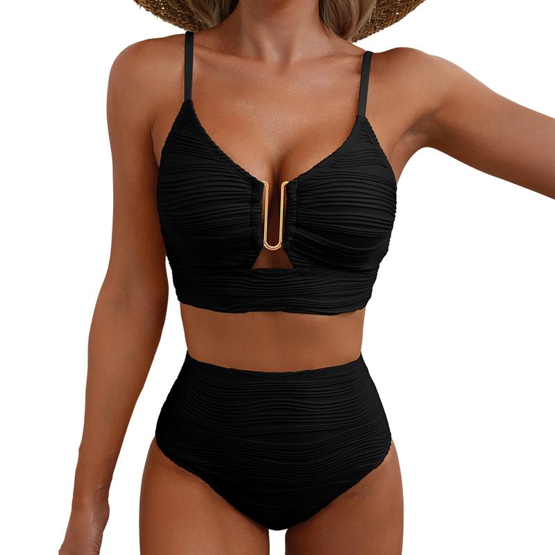 🎉 Offre spéciale de la semaine – 50 % de réduction ✨ Bikini push-up taille haute pour femme