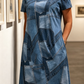 Robe décontractée pour femme à motif patchwork