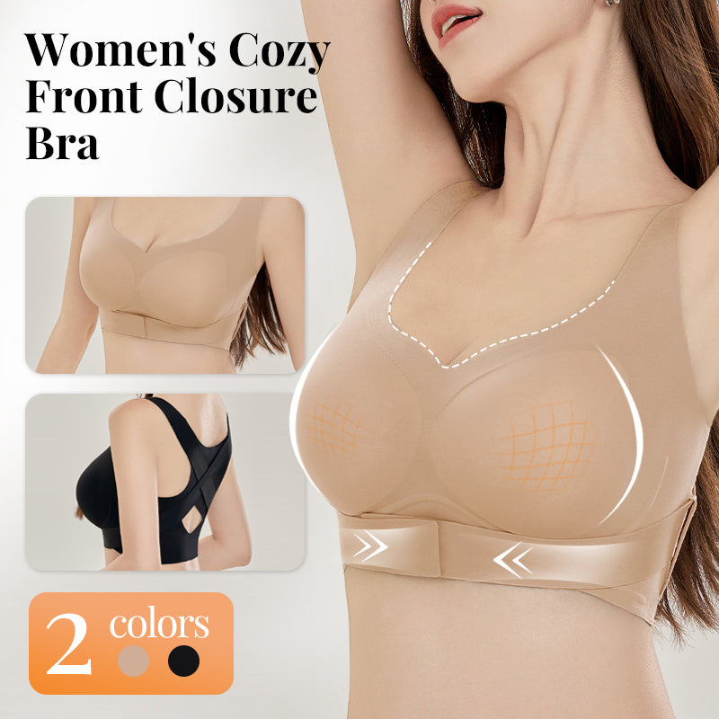 🔥Offre spéciale à durée limitée💕Soutien-gorge sans coutures confortable à fermeture avant pour femmes🎁