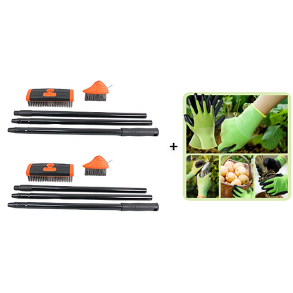 Ensemble 3 en 1 de brosses métalliques pour désherbage