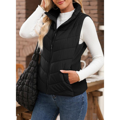 👚 50% DE RÉDUCTION ! ✨ Gilet Matelassé Sans Manches Femme - Léger & Confortable, Parfait pour les Tenues Décontractées ou Élégantes 💫
