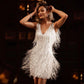 👗 60 % DE RÉDUCTION MAINTENANT ! ✨ Robe à bretelles spaghetti et franges – Paillettes glamour, jupe fluide à volants, parfaite pour une soirée festive 🌟🎉