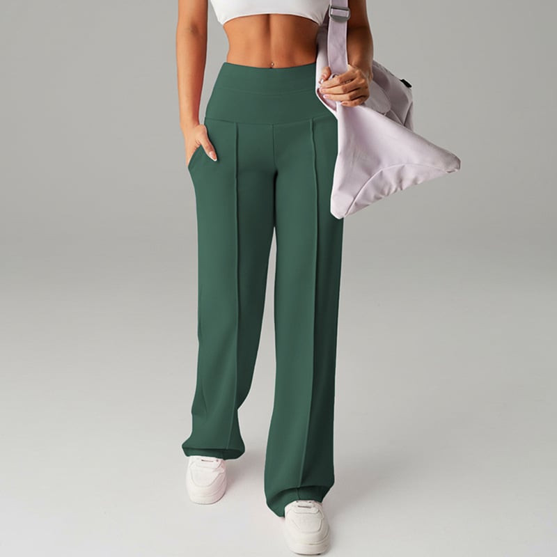 ⏰ 50% DE RÉDUCTION! 💫 Pantalon droit ample uni pour femme ❄️👖