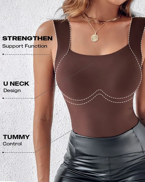 👙 50% DE RÉDUCTION ! 💃 Débardeur Femme avec Soutien-Gorge Intégré – Ultra Confort, Silhouette Parfaite & Matière Douce ✨