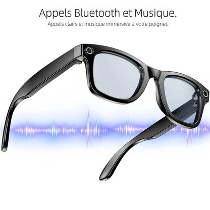 💐 PROMO EXCEPTIONNELLE -50% ! Lunettes Caméra IA 4K – Ultra Grand-Angle Anti-Vibration, Traduction IA, Oreilles Libres 🌿🎙️【Offre Limitée】