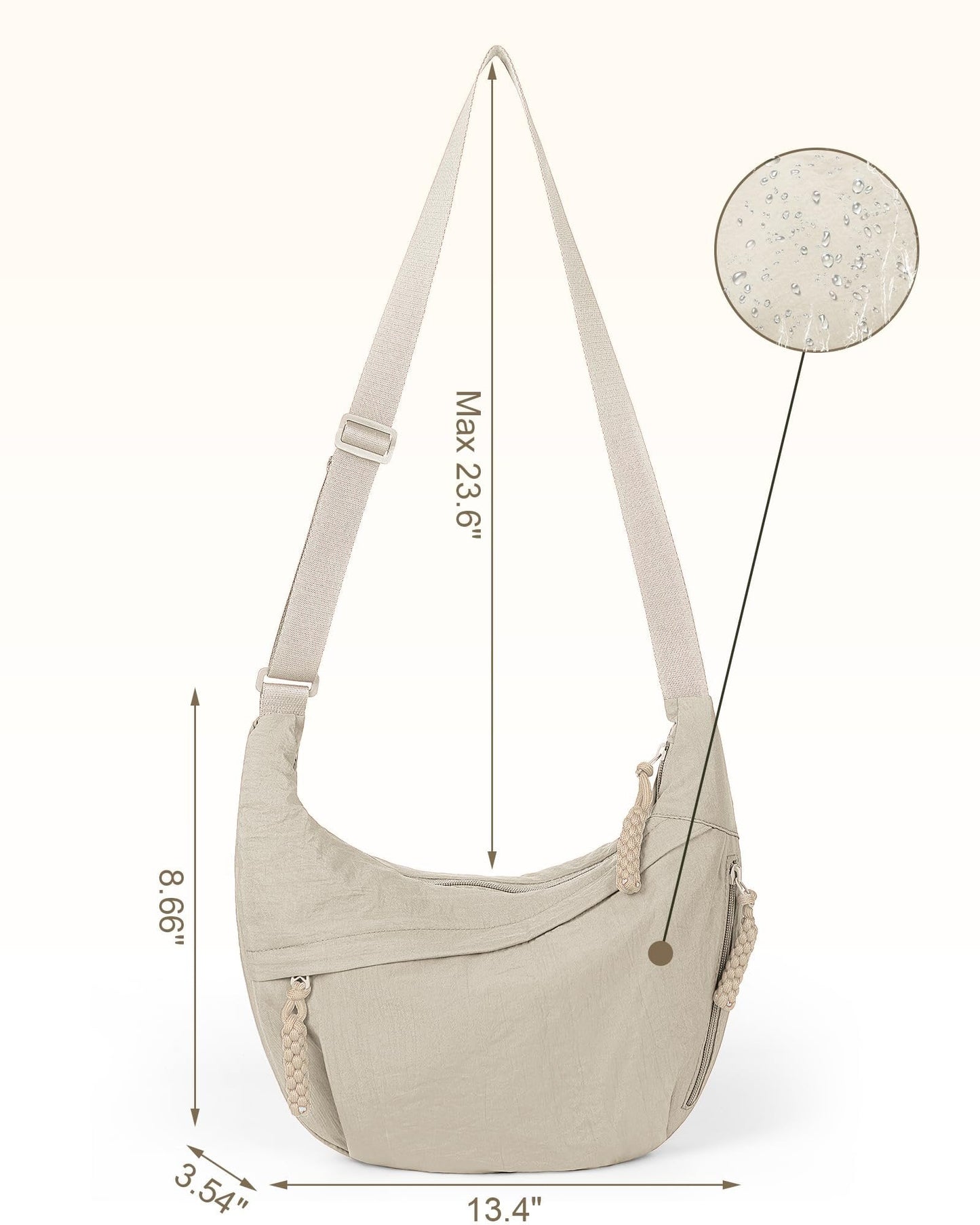 Sac bandoulière en nylon tendance 2025