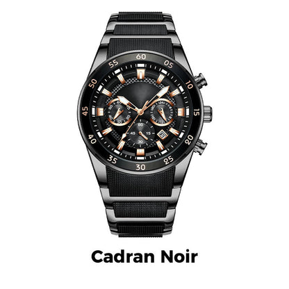 ⌚🔥Montre à Quartz Multifonctionnelle Imperméable pour Hommes【Une montre d'un excellent rapport qualité-prix】