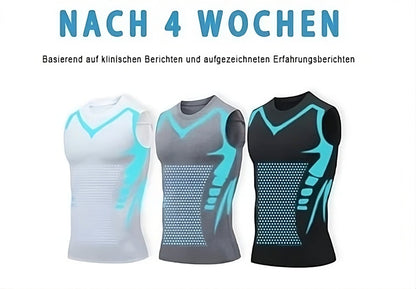 🎉 Gilet de maintien ionique – Compression et rafraîchissement – Gainage corporel et sans manches – Invisible sous les vêtements 🕶️