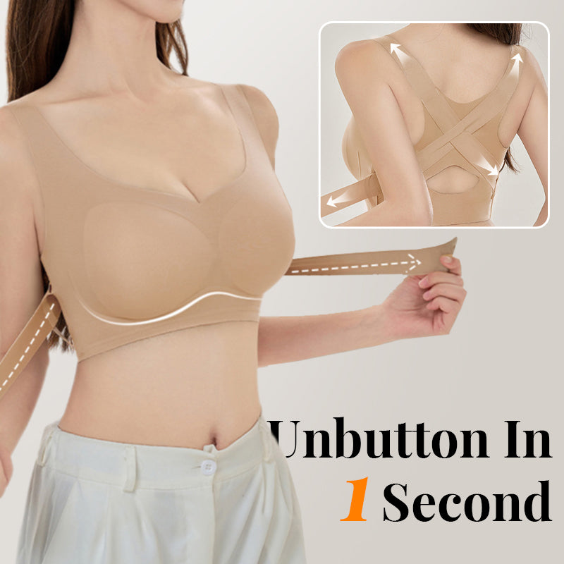 🔥Offre spéciale à durée limitée💕Soutien-gorge sans coutures confortable à fermeture avant pour femmes🎁