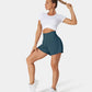 ✨️ 2025 It soldes 49% de réduction🥰 Short de yoga 2-en-1 avec taille haute et poches latérales