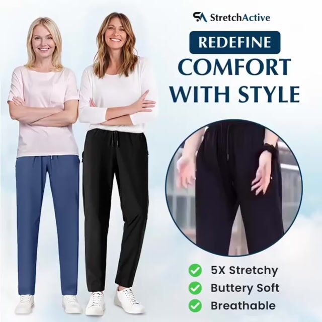 Pantalon décontracté unisexe ultra extensible, frais et confortable