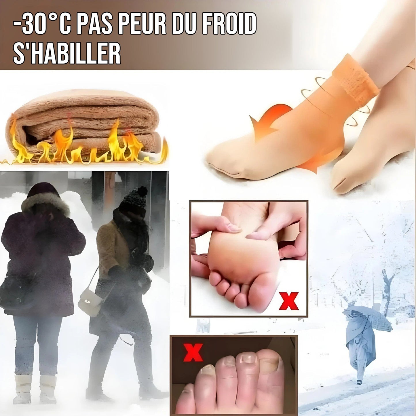 📢Dernier jour : 60 % de réduction🔥Chaussettes ultra douces et thermiques | Vos compagnons douillets pour l'hiver
