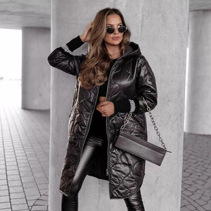 🔥 Livraison gratuite🔥 Veste matelassée d'hiver pour femme avec capuche