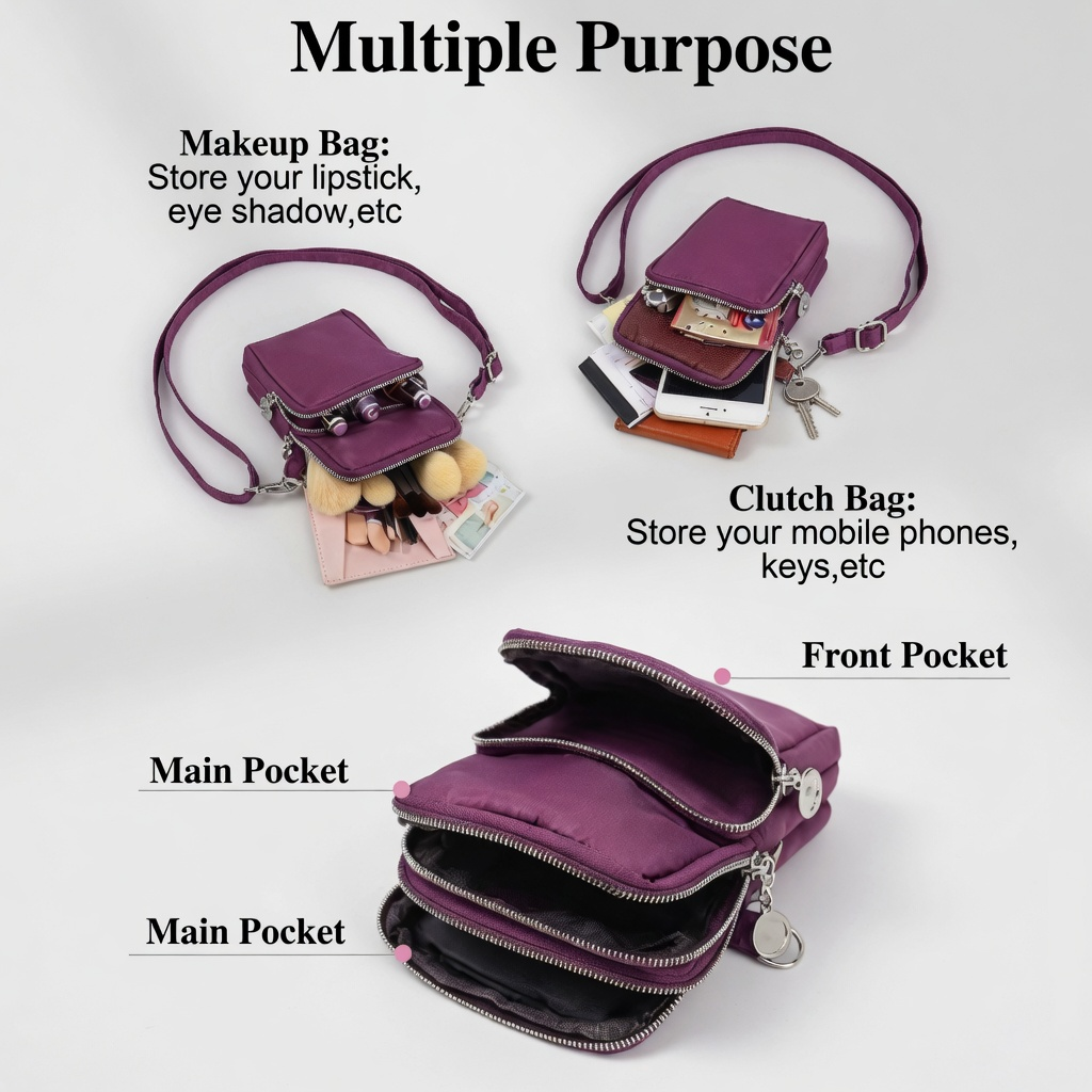 📢📢50 % DE RÉDUCTION !!⏰⏰Mini sac à bandoulière pour téléphone portable pour femme