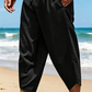 Pantalon capri bouffant décontracté pour homme