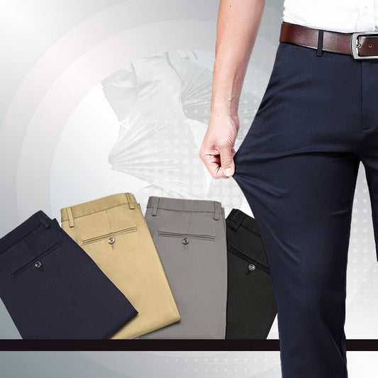 Pantalons classiques à taille haute pour homme
