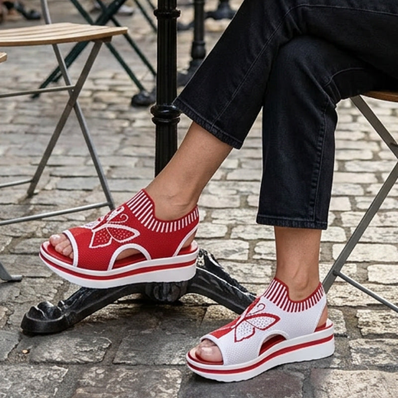 👡 Sandales plates à bout ouvert pour femme – talon compensé confortable, style aérien, idéales pour la plage, les vacances et le quotidien