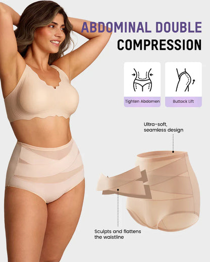💕 Vente Limitée -50% 💕Culottes Grande Taille à Taille Haute avec Contrôle du Ventre en Croisé