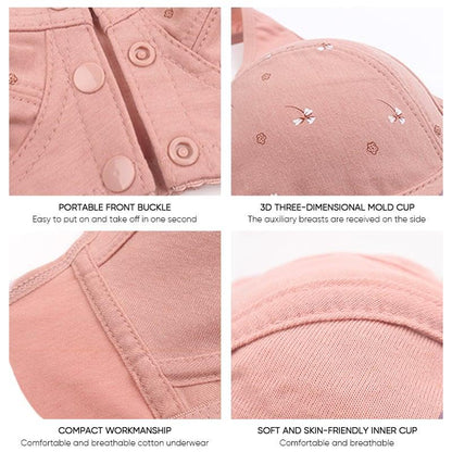 🔥Achetez-en 1, recevez-en 2 (3 pièces)🔥Conception pour soutien-gorge en coton à fermeture frontale senior🎀