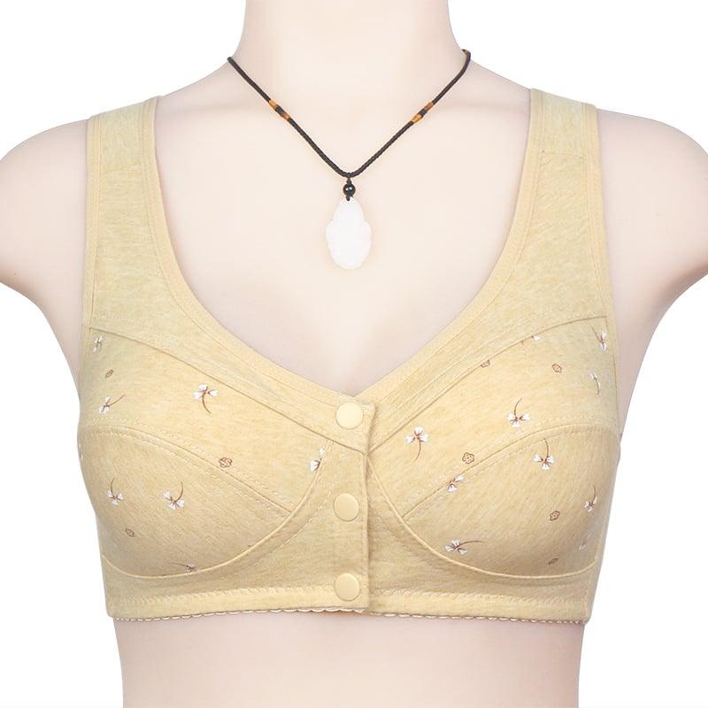 🔥Achetez-en 1, recevez-en 2 (3 pièces)🔥Conception pour soutien-gorge en coton à fermeture frontale senior🎀