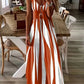 ❤️❤️Robe Imprimée à Col en V et à Bretelles Spaghetti pour Femmes