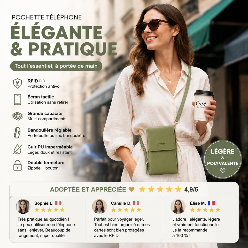 👜 50% DE RÉDUCTION! 💃Vente pour la Fête des Mères - Sac en cuir antivol