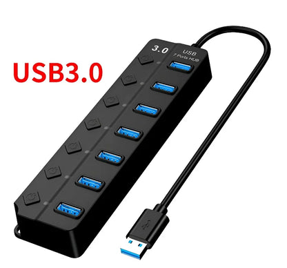 Répartiteur USB avec interrupteurs indépendants