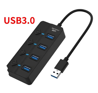 Répartiteur USB avec interrupteurs indépendants