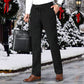 Bon cadeau! Pantalon en velours côtelé pour hommes avec taille élastique épaissie