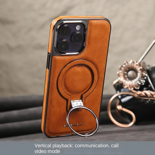 Etui de luxe en cuir pour iPhone