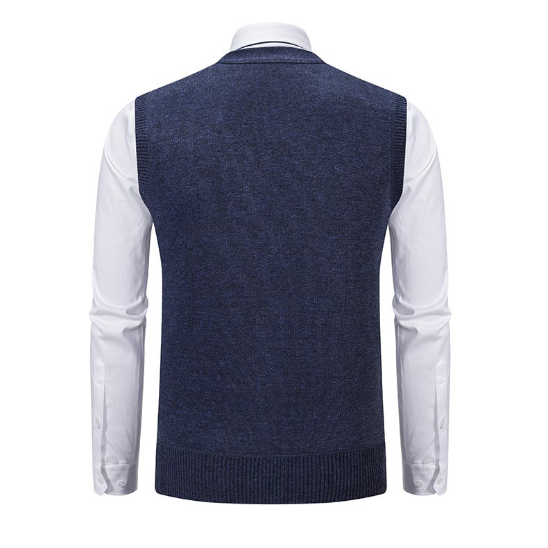 Gilet d'Hiver Chaud en Peluche pour Hommes
